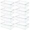 mDesign Plastic Closet Shoe Storage Organizer Box with Hinged Lid